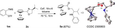 Ferrocenyl conjugated oxazepines/quinolines: multiyne coupling and ring–expanding or rearrangement